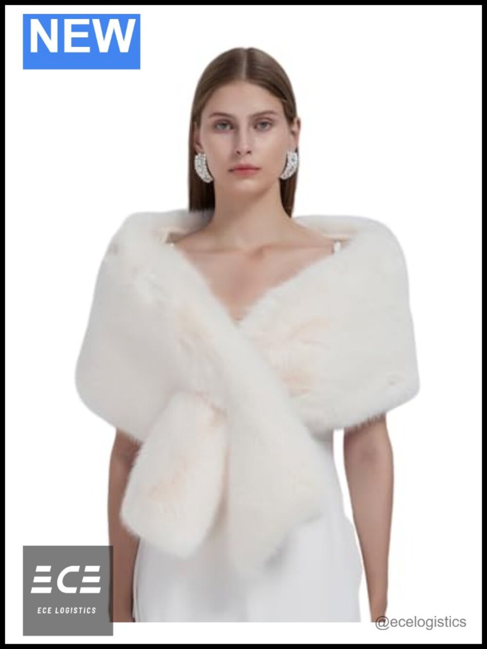Faux Fur Wrap Shawl Winter Warm Scarf Collar Wedding Evening Cape